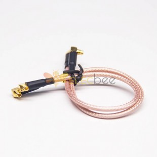 MMCX to MMCX Cable Assembly RG316 18cm Plug to Plug