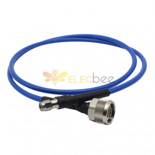 N Male to SMA Male 9GHZ Low VSWR RG142 Strengthen Flexible Cable Extension 30cm