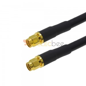 SMA macho a SMA macho extensión recta RF conjunto de cable coaxial 5D-FB LMR300