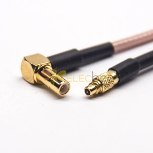 SMB Cable Conectores Feminino Direito Inclinado para MMCX Male Straight Cable com RG316