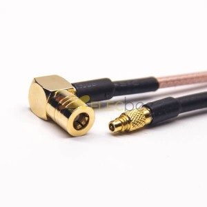 SMB Mâle Angled à MMCX Male Straight Coaxial Cable avec RG316