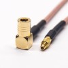 20pcs SMB Male Angled to MMCX Male Straight Coaxial Cable with RG316