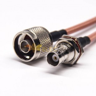 BNC Connector Coaxial Cable to N Type Straight Male RG142 Cable