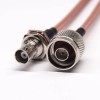 Cable coaxial de conector BNC de 20 piezas a Cable RG142 macho recto tipo N