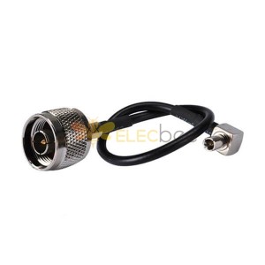Coax Cable N Connector Plug to TS9 Male Right Angle Assembly Extension Câble RG174 15CM pour Antenne sans fil