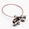 Coaxial Cable with Connector N Female 4 Holes Flange to BNC Male Cable Assembly Crimp