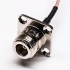 Câble coaxial avec Connector N Femelle 4 Trous Flange à BNC Male Cable Assembly Crimp