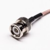 20pcs Coaxial Cable with Connector N Female 4 Holes Flange to BNC Male Cable Assembly Crimp