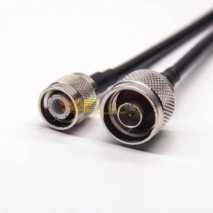 Male TNC Connector 180 Degree Cable to N Type Straight Male Cable with RG58 1meter