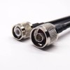 Male TNC Connector 180 Degree Cable to N Type Straight Male Cable with RG58 1meter