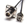 N Connecteurs 4 Trous Straight Female à BNC Straight Male Cable avec RG174 10cm