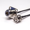 N Type Female Cable Connectors 4 Hole Flange to BNC Male for RG174