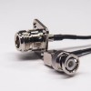 N Type Female Cable Straight 4 Hole Flange to Right Angle BNC Male for RG174 Cable
