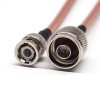 N Type to BNC Connector Male to Male for Cable RG142 10cm