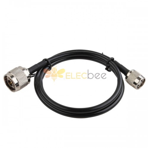 Professional Supplier RP TNC male to N male rf cable assemblies with LMR400 20m