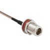 Reverse Polarity SMA RP-SMA Male to N Female Bulkhead with O-ring RG316 Cable