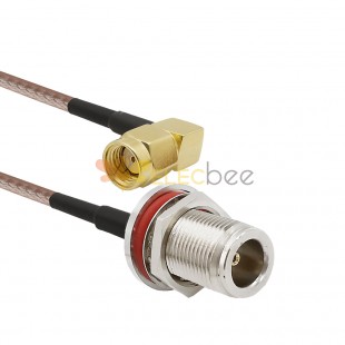 Reverse Polarity SMA RP-SMA Male to N Female Bulkhead with O-ring RG316 Cable