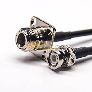 Conjuntos de Cables RF BNC Macho Recto a N Tipo Brida Montaje Straight Hembra con RG58 RG223