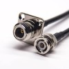20pcs RF Cable Assemblies BNC Straight Male to N Type Flange Mounting Straight Female with RG58 RG223