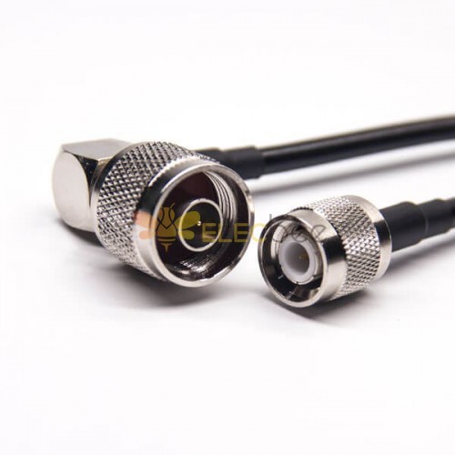 20pcs 1M TNC Connector Male 180 Degree to N Type 90 Degree Male Coaxial Cable with RG223 RG58