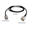 TNC Connector RG58 Coaxial Cable Assembly 50CM to PL259 UHF Connector for Wireless Antenna