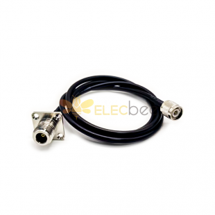 TNC Straight Plug Cable Connector to N Type 4 Holes Straight Female with RG223 RG58 RG58 1m