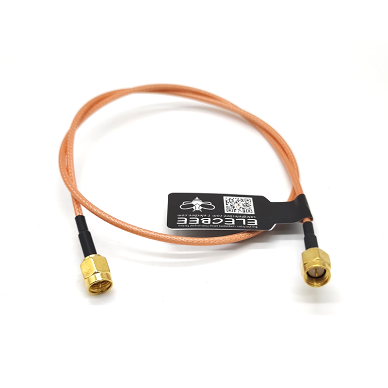 SMA Konnektörlü Kahverengi RG316 için 20 adet SMA Düz Kablo Fişi Koaksiyel 10 cm RG178