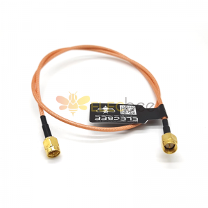 SMA公头射频线棕色线缆RG316两头焊SMA连接器 20Pcs