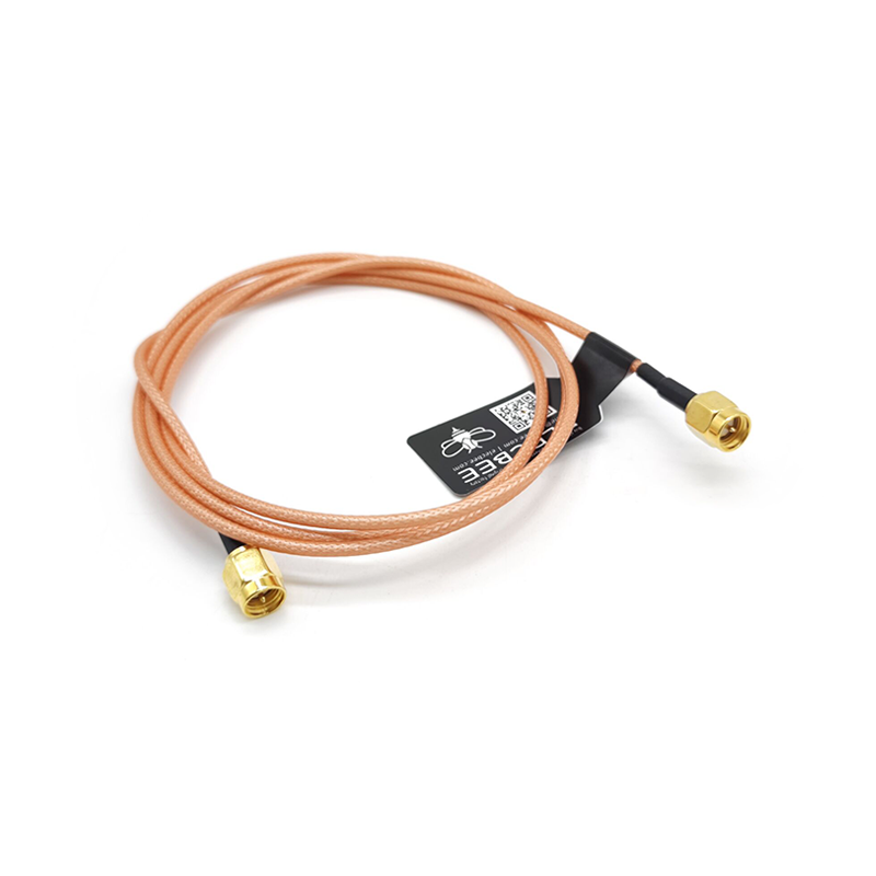SMA Konnektörlü Kahverengi RG316 için 20 adet SMA Düz Kablo Fişi Koaksiyel