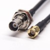 20pcs BNC Female Connectors Straight to SMA Straight Male RP Coaxial Cable with RG223 rg58