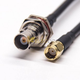 20pcs BNC Female Connectors Straight to SMA Straight Male RP Coaxial Cable with RG223 rg58 RG58 1m