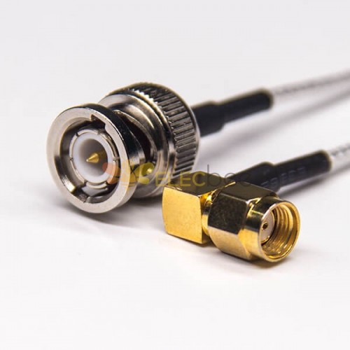 20pcs BNC Straight Connector Male to SMA Male RP Right Angled Coaxial Cable with RG316