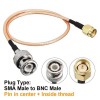 20pcs BNC to SMA Cable 30cm RF Coaxial Adapter Connector