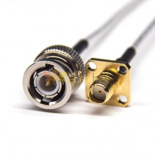 BNC to SMA Cable BNC Straight Male to SMA Straight Female 4 Holes Cable with RG316