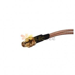 20pcs Cable Coaxial RP SMA Bulkhead Female to Dual TS-9 Splitter Combiner Cable Jumper Pigtail RG316 10cm