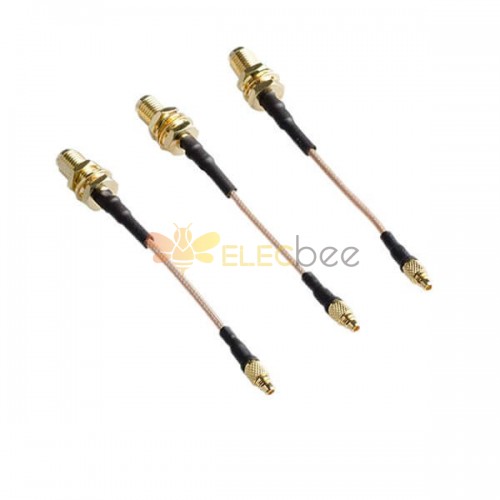 Cable with SMA Connector Female to MMCX Male RG316 Assembly 10CM 3pcs