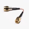 Coaxial Cable SMA Straight Male to 180 Degree Male