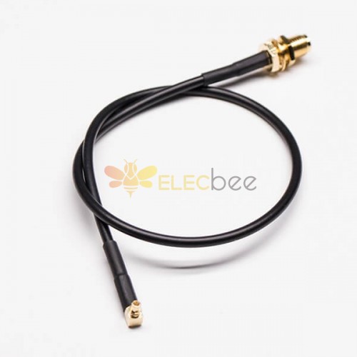 Câble Coaxial avec SMA Connector Femme Angled MMCX Connecteur Male Bulkhead