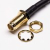 Coaxial Cable with SMA Connector Female Right Angled MMCX Connector Male Bulkhead