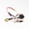 Hexagonal N Connector Male 90 Degree Cable to Male SMA 180 Degree
