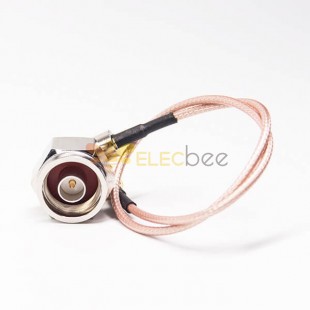 20pcs Hexagonal N Connector Male 90 Degree Cable to Male SMA 180 Degree