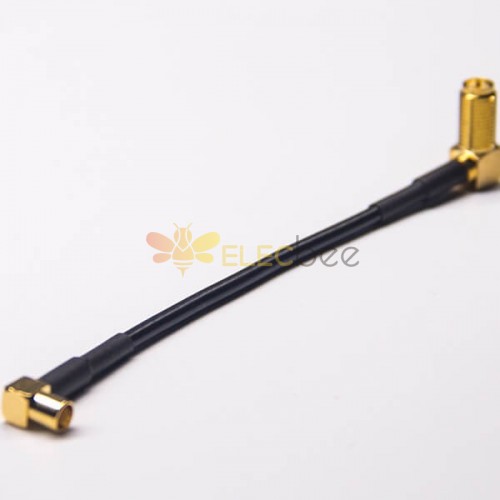 30pcs MCX Jack Cable Connnector 90 Degree to SMA Female for RG174 Cable