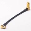 MCX to SMA Cable Assembly RP SMA Female to MCX Female Right Angled RG174 Cable 10cm