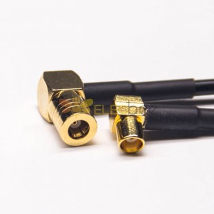 MCX to SMB Cable RG174 SMB Male Right Angle to MCX Female Right Angled rf Cable Assembly 10cm