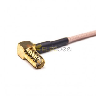MMCX Cable Right Angled Male to SMA RP Female with RG316