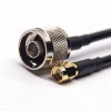 20 piezas conectores de Cable tipo N macho recto a SMA macho RP Cable con RG58