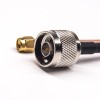 N Tipo Straight Connector para SMA Straight Male RG142 Cable