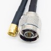 Cable de extensión SMA inverso con RP-SMA macho a n tipo macho RG58 Cable coaxial 1M