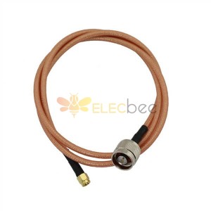RF Antenna Extension Cable RG142 100CM with Connector N Male to SMA Male