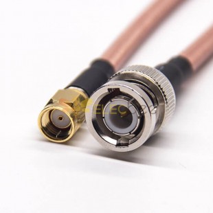 20pcs RF Cable Aassembly SMA to BNC Coaxial Cable SMA Straight Male RP to BNC Straight Male with RG142